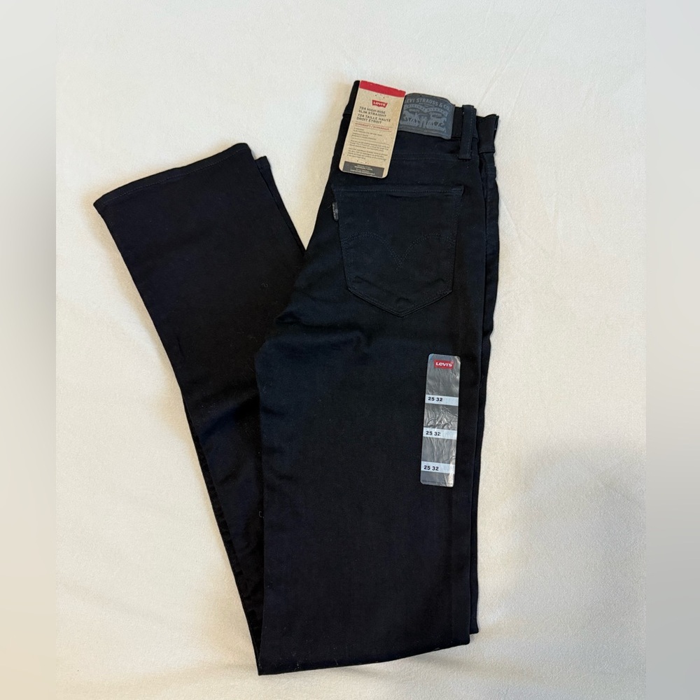 Levi's Slim Straight Black Jeans